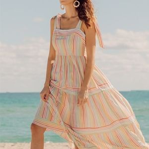 Yumi Kim Color Me Maxi in Rainbow Stripe